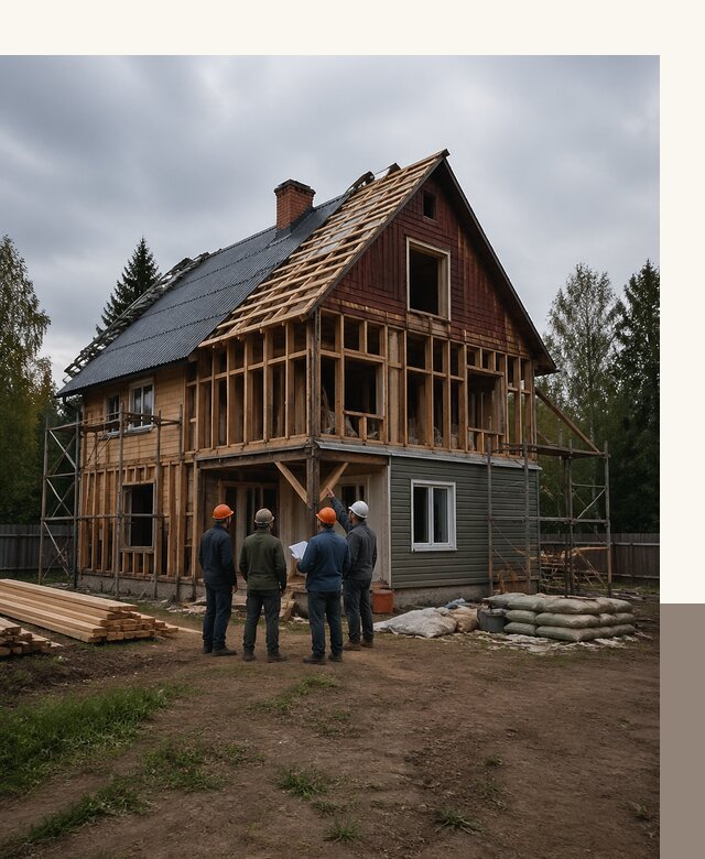 Реконструкция дачного дома в Севастополе под ключ с проектом
